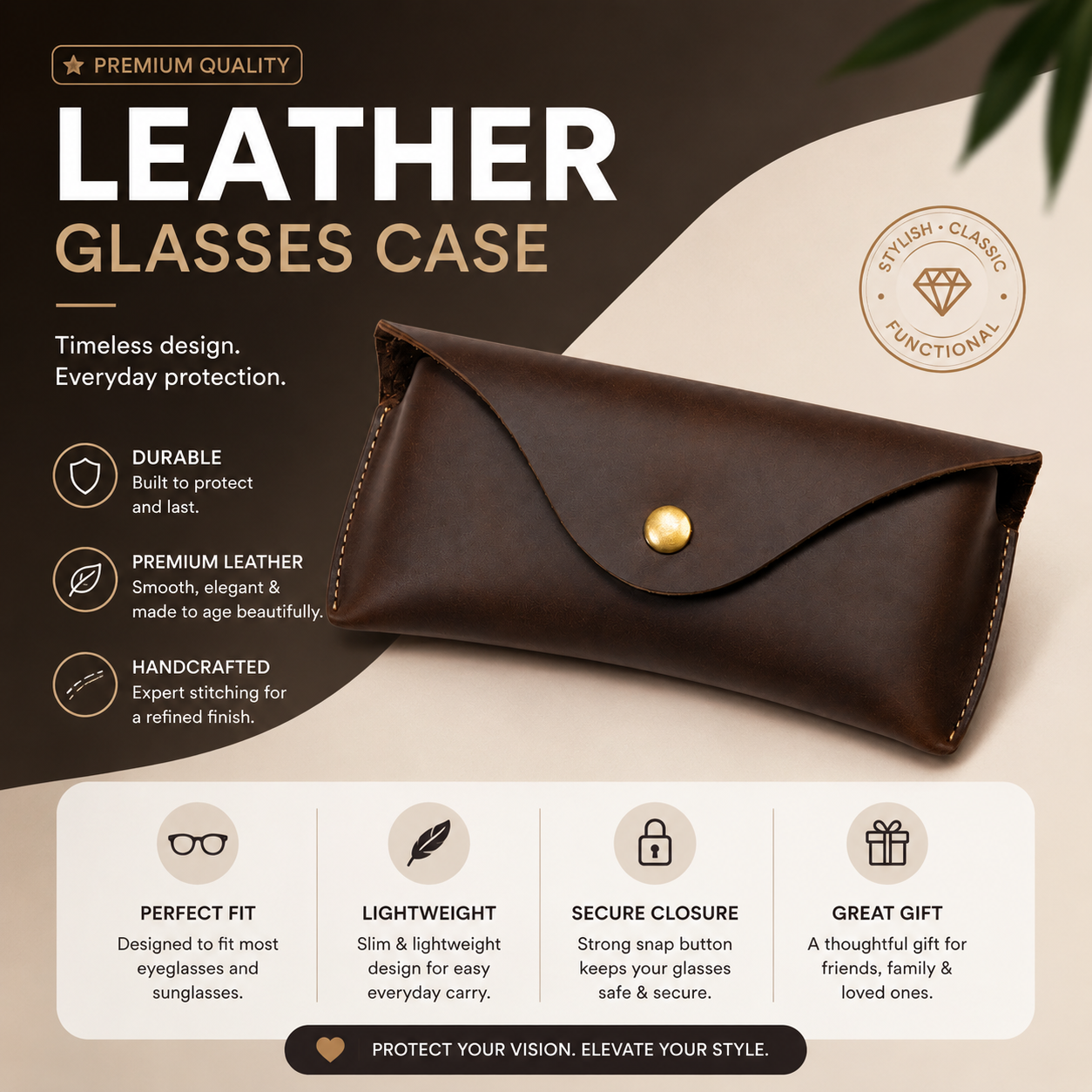 Leather Sunglasses Case