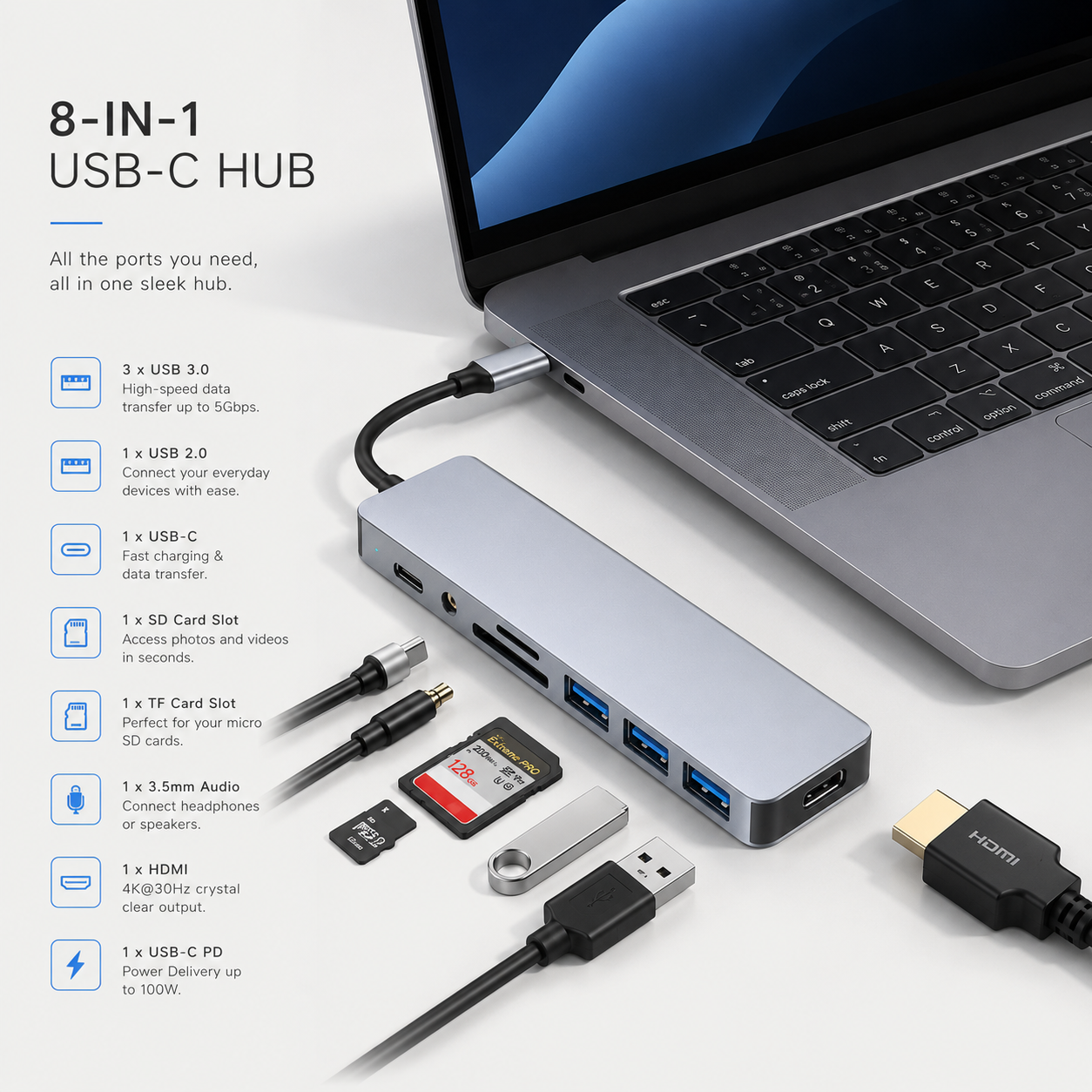 8-in-1 USB-C Hub
