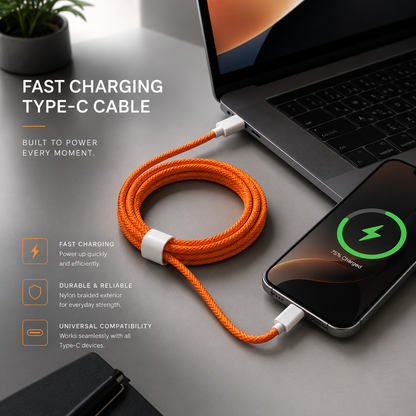 Braided USB-C Fast Charging Cable