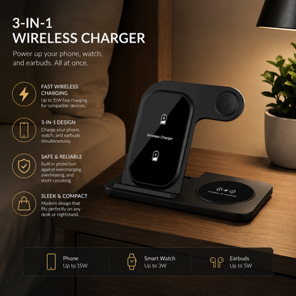 3-in-1 Wireless Charging Stand