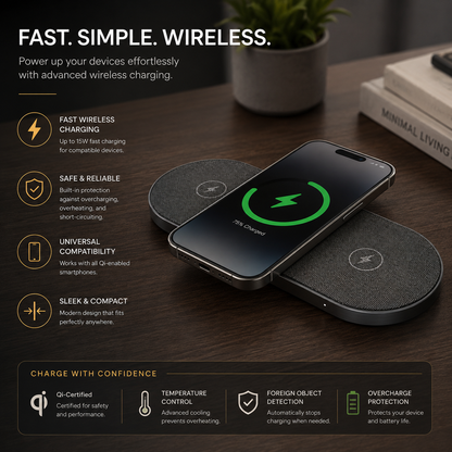 Dual Wireless Charging Pad
